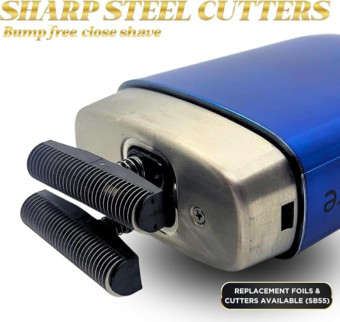 Supreme Trimmer Replacement Foil & Cutter SB55 | Hypoallergenic Foil for Crunch Lite STF600 | Blue