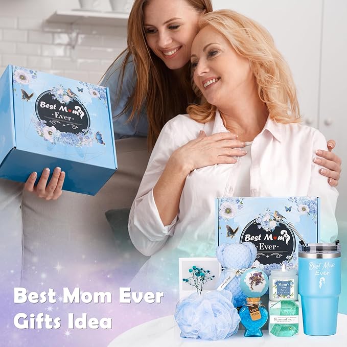Mothers Day Gifts for Mom, Unique Birthday Gift for Mom, Gifts for Mom from Daughter Son, Mom Christmas Gifts, Best Mom Gifts, Presents for Mom, Mom Gifts, Relaxing Spa Bath Set for Mama 20oz Tumbler