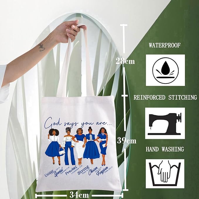 WZMPA Sorority Zeta Cosmetic Makeup Bag Finer Women Gift God Says You Are Sorority Makeup Zipper Pouch Bag Zeta Paraphernalia (God Says Zeta T)