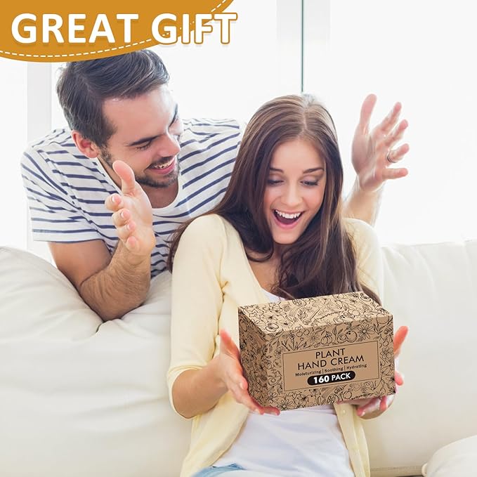 160 Pack Hand Cream Gifts Set For Women, Mothers Day Gifts for Mom, Teacher Appreciation Gifts, Nurses Week Gifts and Bridal Wedding Favors, Bulk Hand Lotion Travel Size for Dry Cracked Hands