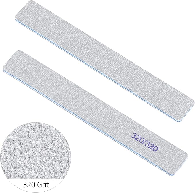 25 Count Nail Files for Natural Nails 320 Grit Fine Grit Nail Buffers for Buffing and Smoothing Nails