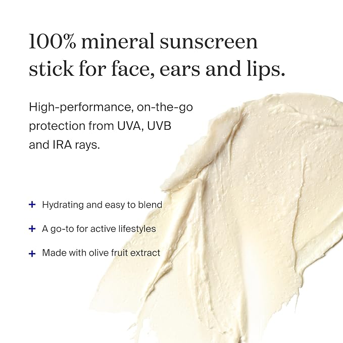 Supergoop! PLAY 100% Mineral Stick SPF 50, 0.67 oz - On-the-Go Broad Spectrum Face Sunscreen For Sensitive Skin - Water Resistant - Vegan - Clean ingredients