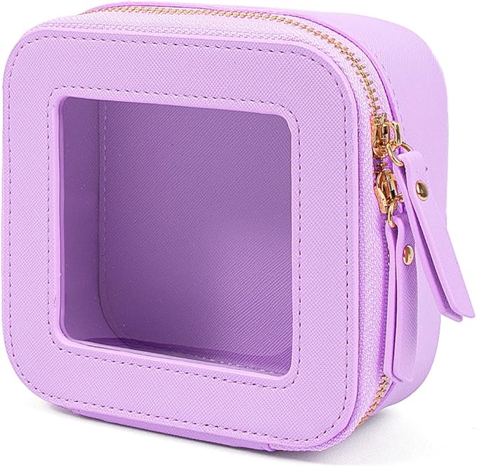 Clear Makeup Bag, Small Makeup Bag TSA Approved Toiletry Bag Cosmetic Travel Bag Cute Makeup Bag Organizer Makeup Case Pouch Car Essentials for Women Men