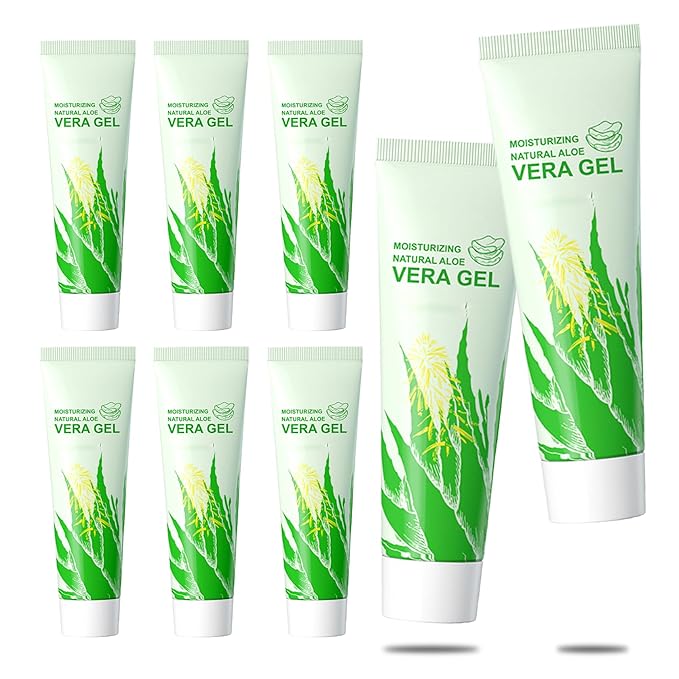 8PCS Purity Aloe Vera Gel - Hydrating Aloe Vera Gel for Face and Skin,No Sticky Moisturizing Aloe Gel O