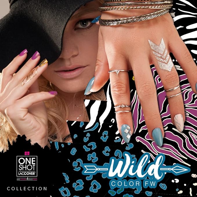 NAIL POLISH GEL SET WILD COLLECTION, 8 COLORS, 1/2 Fl Oz each one, by NAIL FACTORY