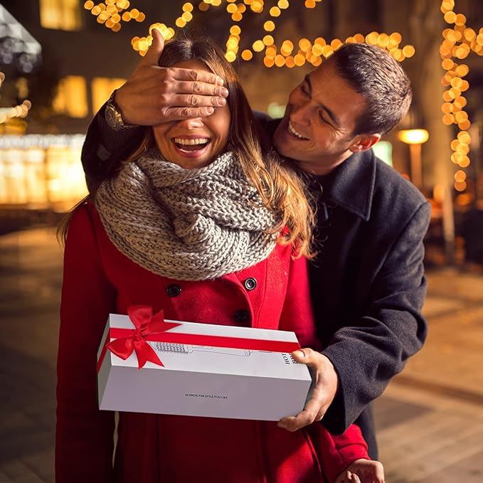 Hair Dryer Brush Blow Dryer Brush in One, 4 in 1 Hair Dryer and Styler Volumizer with Oval Barrel, Professional Salon Hot Air Brush for All Hair Types, Gold