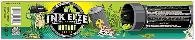 INKEEZE Mutant Serum Green Tattoo Ointment Limited Edition Bored Ape Yacht Club NFT, Made in USA, 16oz