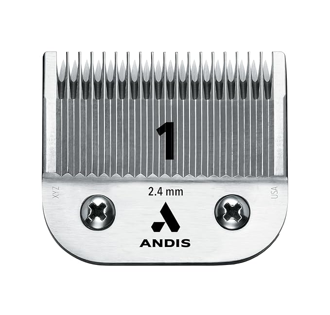 Andis 64070 UltraEdge Carbon-Infused Steel Detachable Clipper Blade, Size 1, 3/32-Inch Cut Length