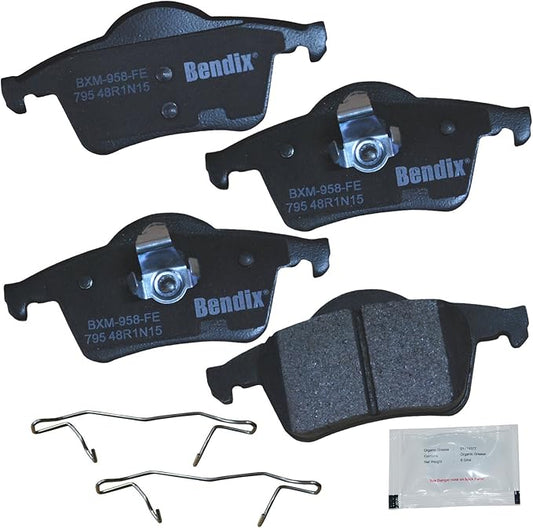 Bendix Priority1 CFM795 Semi-Metallic Rear Brake Pads for Volvo S60 2009-2001, S70 1999, S80 2006-1999, V70 2007-2000, XC70 2007-2003