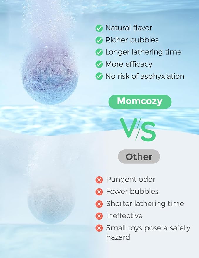 Momcozy Natural&Organic Essential Oil Bath Bombs,14 Pcs Bubble Bath Fizzy Balls with Cute Owl Animal Shapes,Bath Bombs Gift Set for Kids Girls Boys Toddler,Ideal Gift for Easter Egg,Bath Bomb Kit