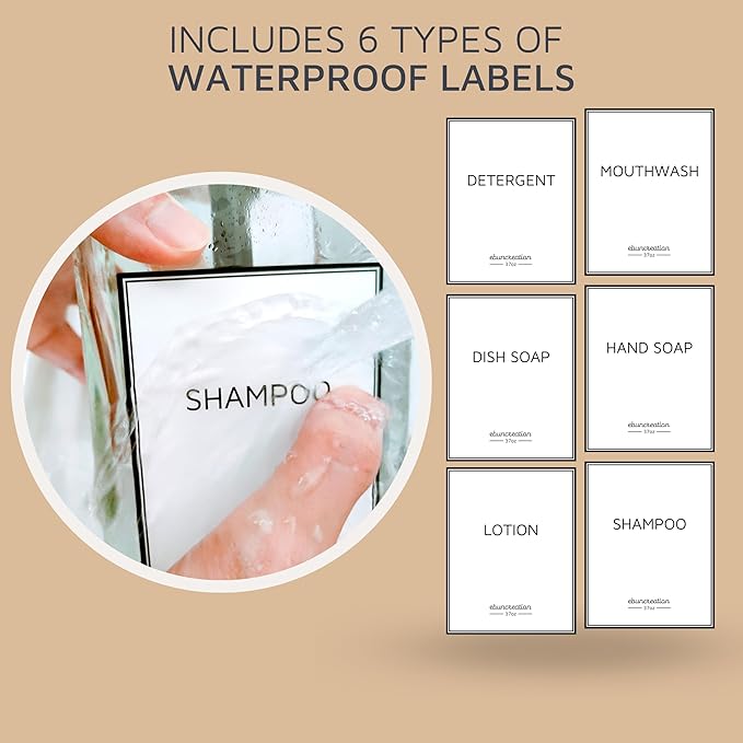 eBun Goldengleam Glass Mouthwash Dispenser (Gold Plastic Pump) 37oz Mouthwash Pump Dispenser, Mouth Wash Holder with Rinse Cup, Mouth Wash Glass Bottle, Decanter, Large Bottle for Bathroom Set