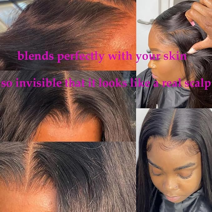 5x5 HD Transparent Lace Closure - Straight Human Hair, Brazilian, 20inch, Virgin, 100% Real, Free Part, Pre Plucked, Natural Black, Glueless