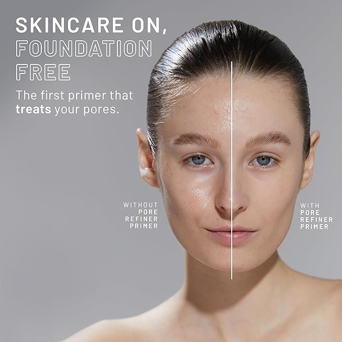 Dr. Brandt Pores No More, Pore Refiner Primer Bundle - Instantly Minimizes the Appearance of Pores, Absorbs Oil & Mattifies Shine - 0.5 fl oz + 1.0 fl oz Size