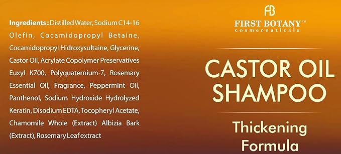 Castor Oil Shampoo and Conditioner - An Anti Hair Loss Set Thickening formula For Hair Regrowth, Anti Thinning Sulfate Free For Men & Women Anti Dandruff Treatment - 16 oz