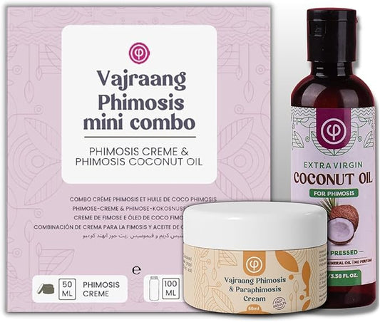 Phimosis mini combo with Phimosis Creme & Phimosis oil