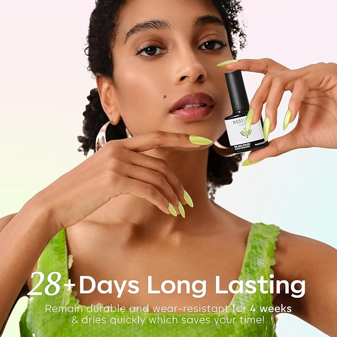 modelones Gel Nail Polish Set 6 Colors Pink Green Blue Purple Glitter Gel Nail Polish Pastel Galaxy Sparkle Shimmer Shades Soak Off UV Spring Summer Nail Art DIY Manicure At Home For Women Girl