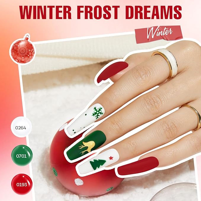 MEFA 56 PcsGel Nail Polish Kit with U V Light, 32 Colors Classic Popular Gel Nail Kit Soak Off Nail Polish Gel Set with Base Matte/Glossy Top Coat Nail Art Decorations Manicure Tools DIY Gifts