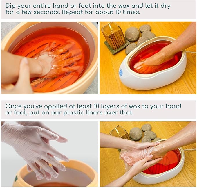 200pcs Paraffin Wax Bath Liners & Gloves Booties for Hand & Feet, Segbeauty Paraffin Bags for Hand & Foot, Paraffin Heated SPA Mittens Foot Liners for Hot Wax thera-py Paraffin Wax Machine