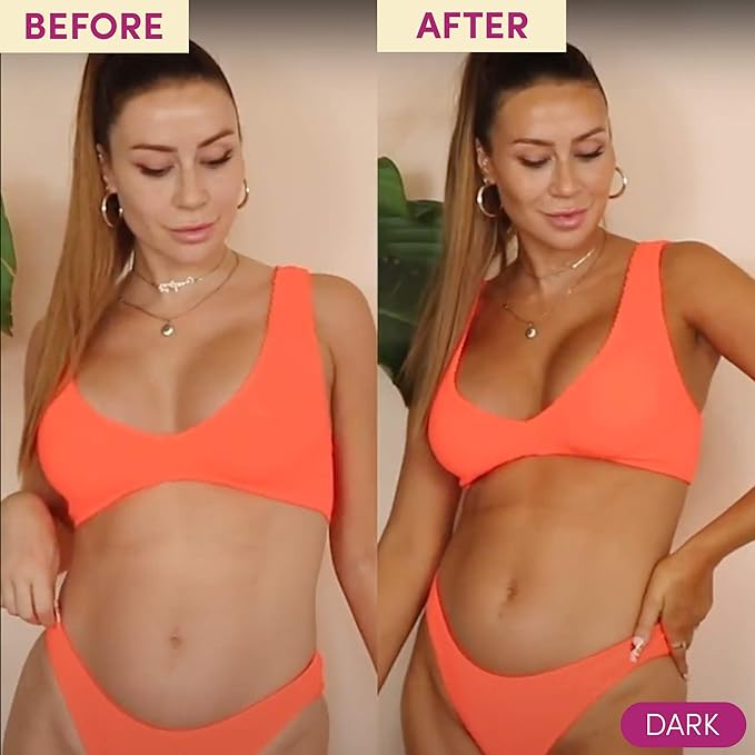 Coco & Eve Bali Bae Self Tan Set (Dark). All Natural Sunless Tanning Mousse. Instant Self Tanning Lotion with Bronzer, Miit & Back Applicator for Flawless Application and Bronze