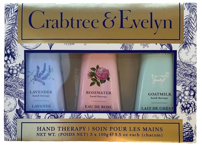 Crabtree & Evelyn Hand Therapy Set (Trio, Lavender Rosewater Goatmilk)