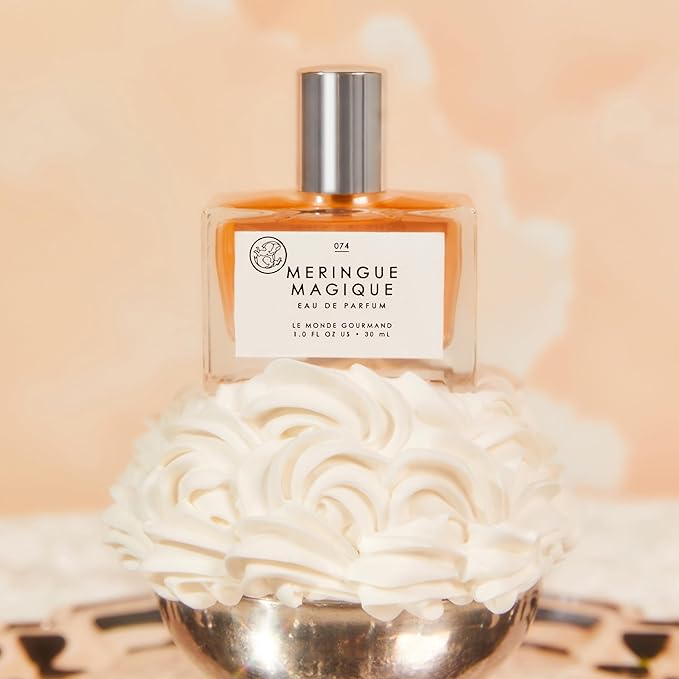 Le Monde Gourmand Meringue Magique Eau de Parfum, Gemeni Bakes Collaboration - 1 fl oz (30 ml) - Praline, Orange, Gardenia Perfume Notes
