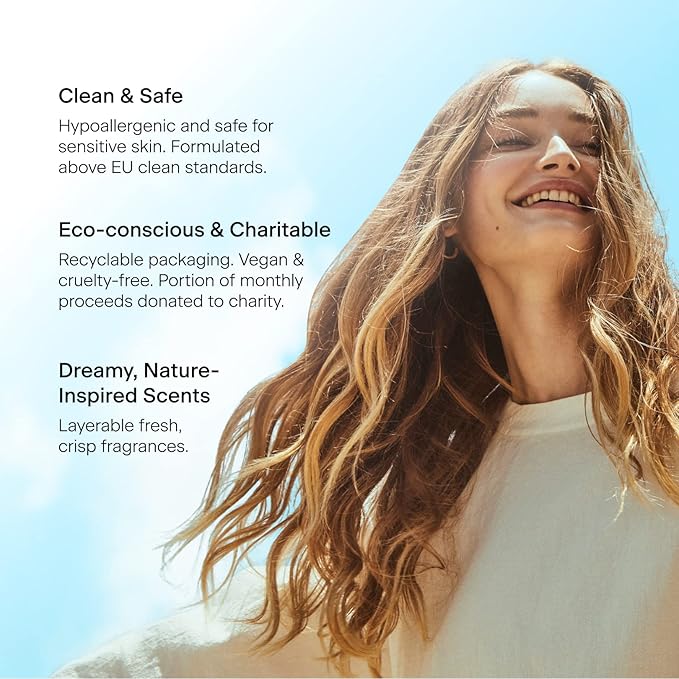 Skylar Salt Air Eau de Parfum - Hypoallergenic & Clean Perfume for Women & Men, Vegan & Safe for Sensitive Skin - Fresh Perfume with Notes of Driftwood, Sea Salt & Seaweed - 10mL /0.33 Fl oz