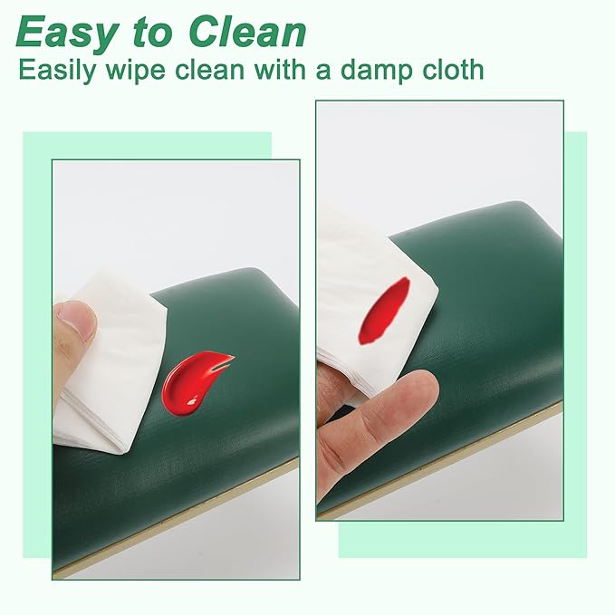 VOCOSTE 1 Set Arm Rest for Nails Tech, Non-Slip Nail Arm Rest, Manicure Hand Rest with Nail Table Mat, Hand Rest for Nails Tech, Nail Hand Rest, Green