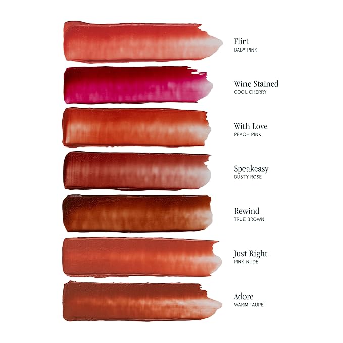 SOSHE Beauty - Ceramide Refillable Lip Silk | Sheer Hydrating, Silky, Buildable Lipstick | Ceramides, Vitamin E, Shea Butter | Cruelty-Free, Certified Plastic Negative (Adore - Warm Taupe)