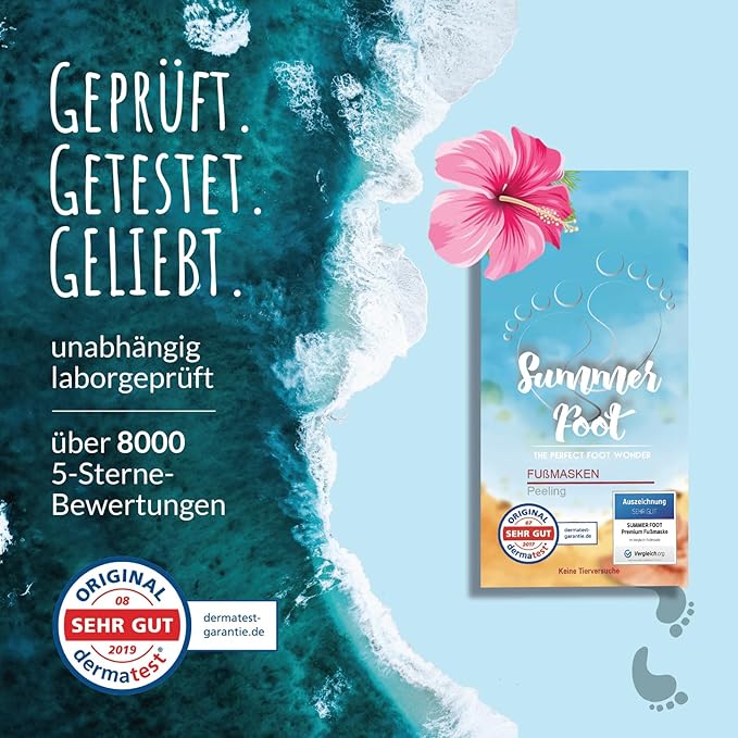 Peeling Mask That Removes Dead Skin - Dermatologically Tested Callus Remover for Dry Cracked Feet - Exfoliating Foot Peel Mask for Baby Soft Feet - Cucumber & Urea Extracts