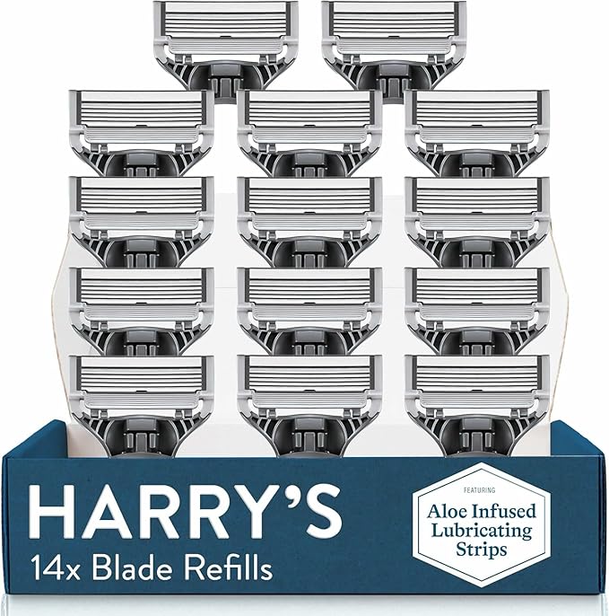 Harry's Razor Blades for Men - 14 Count - Premium Razor Blade Refill Cartridges