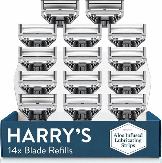 Harry's Razor Blades for Men - 14 Count - Premium Razor Blade Refill Cartridges