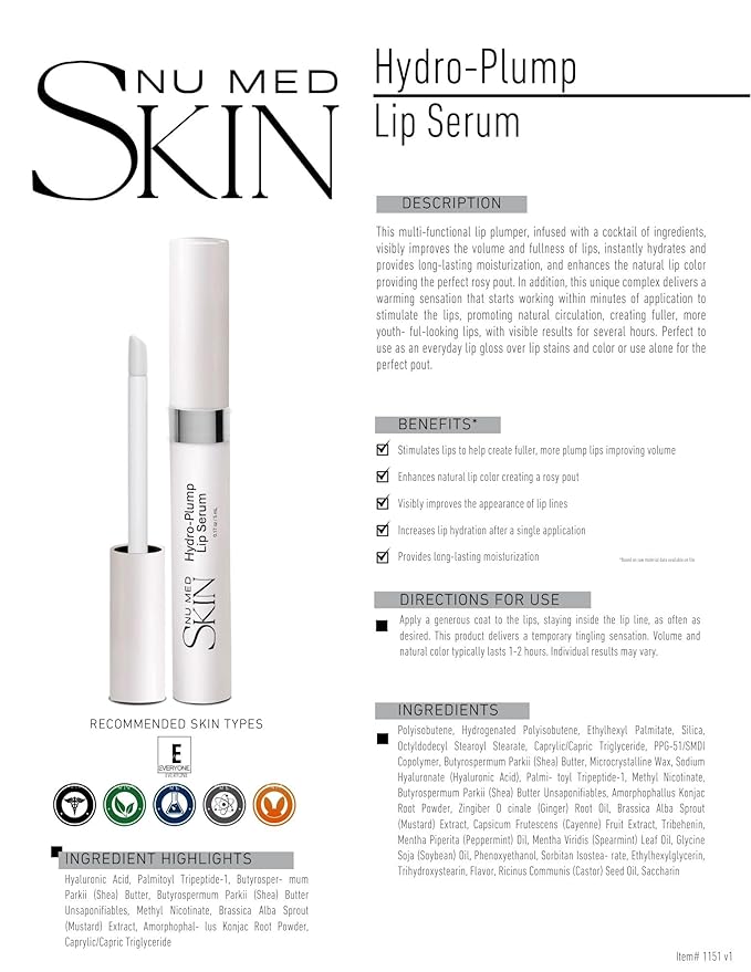 Nu Med Skin HYDRO LIP PLUMPER, Black