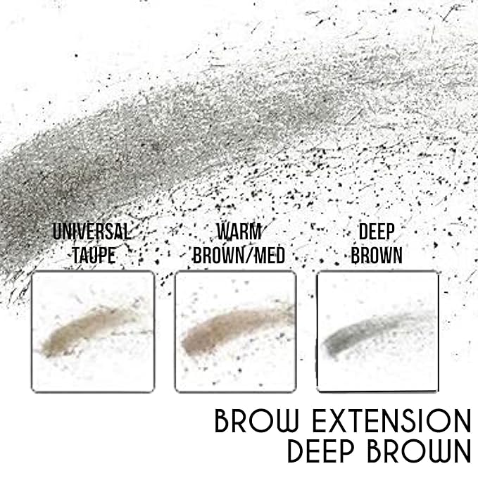Ready To Wear Brow Extension Fine Powder Spot Filler - DEEP BROWN (DARK)