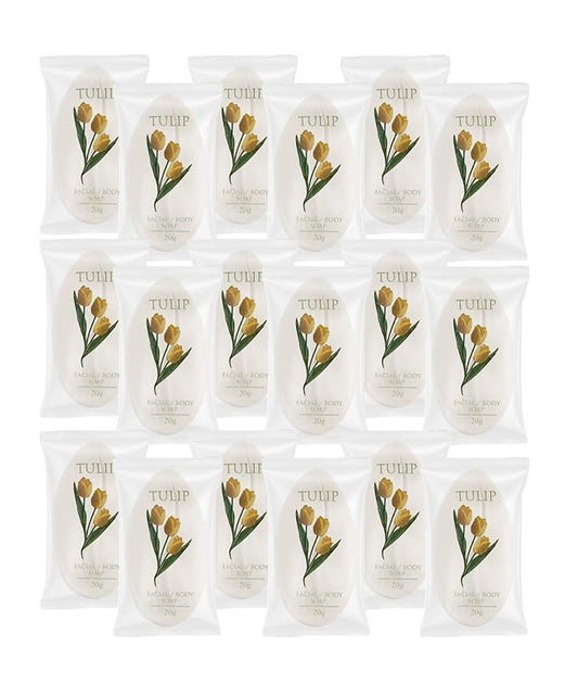 Tulip 204 Count Travel/Spa Facial Body Soap 0.7 Ounce Hotel Size In Bulk Individually Wrapped Scented With A Fresh Fragrance