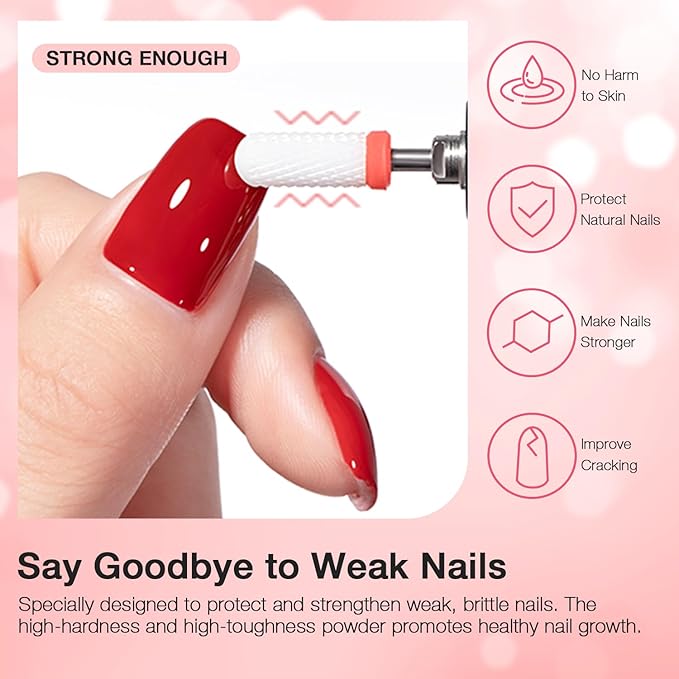 REDNEE 39pcs Dip Powder Nail Kit Starter, 30 Neutral Skin Color White Pink Dipping Powder Set with Top Base Coat Activator & Nail Brush File for Valentine's Day Nail Art Manicure Salon Gift Set RE19