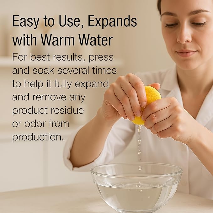 APPEARUS Facial Sponges 240 Pack - Compressed PVA Face Sponges for Deep Cleansing, Exfoliating, Makeup Removal, for Sensitive Skin - Disposable Cosmetic Spa Round Sponge with Stick Shape