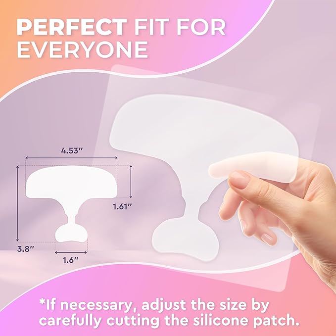 CLEVERFY Silicone Forehead Wrinkle Patches - Pack of 2 Reusable Silicone Patches for Face Wrinkles