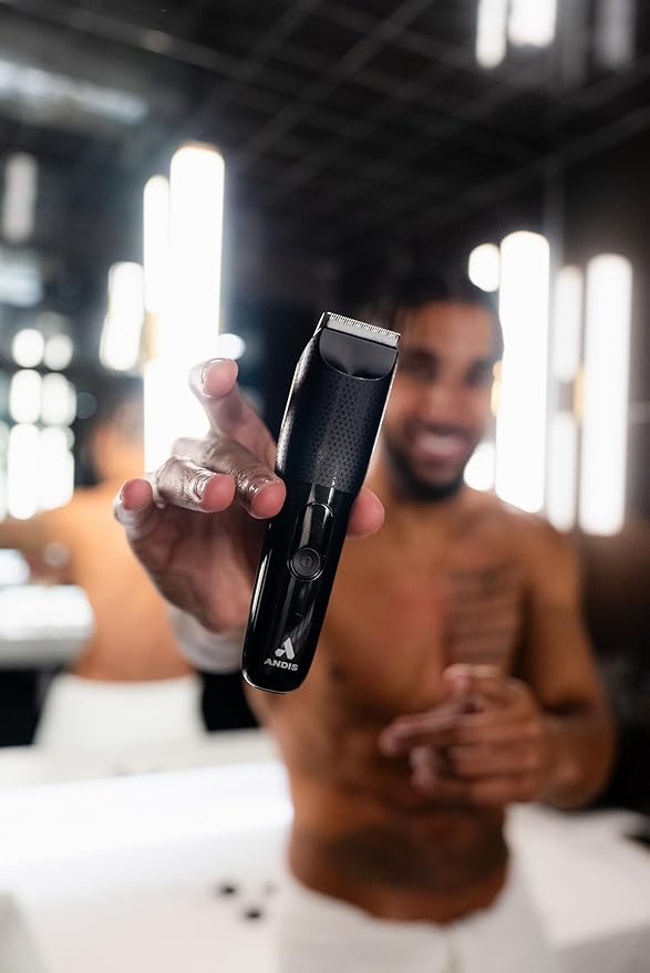Andis Explorer Groin and Body Hair Trimmer for Men, Bikini Lines for Women, Electric Razor, Wet/Dry Body Shaver, Pubic Trimmer, Manscape, Waterproof, Cordless, Black, 561088
