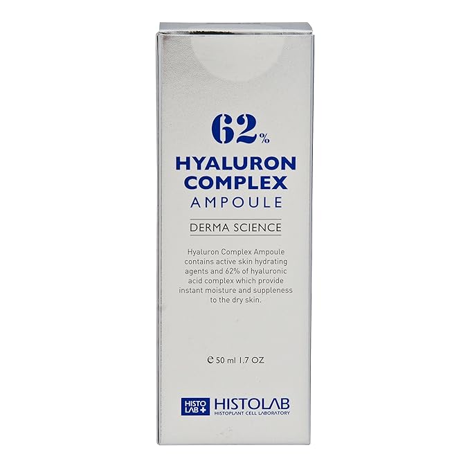 62% Hyaluron Complex Korean Beauty Serum – Deep Hydration & Anti-Aging Ampoule for Dry Skin – Reduces Wrinkles & Boosts Elasticity with Snail Filtrate & Rose Water