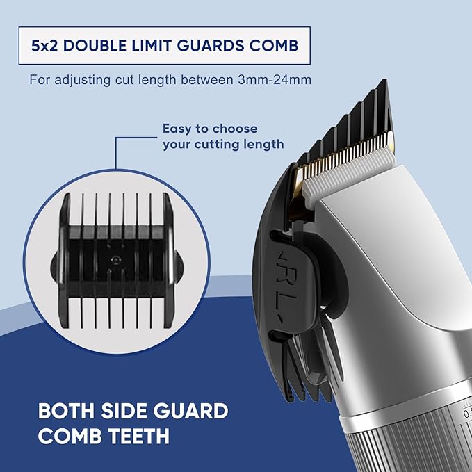 Rechargeable Hair Clippers for Men, Cordless Hair Trimmers for Men, Electric Hair Clippers - Clippers and Trimmers Set for Convenient at Home Haircutting