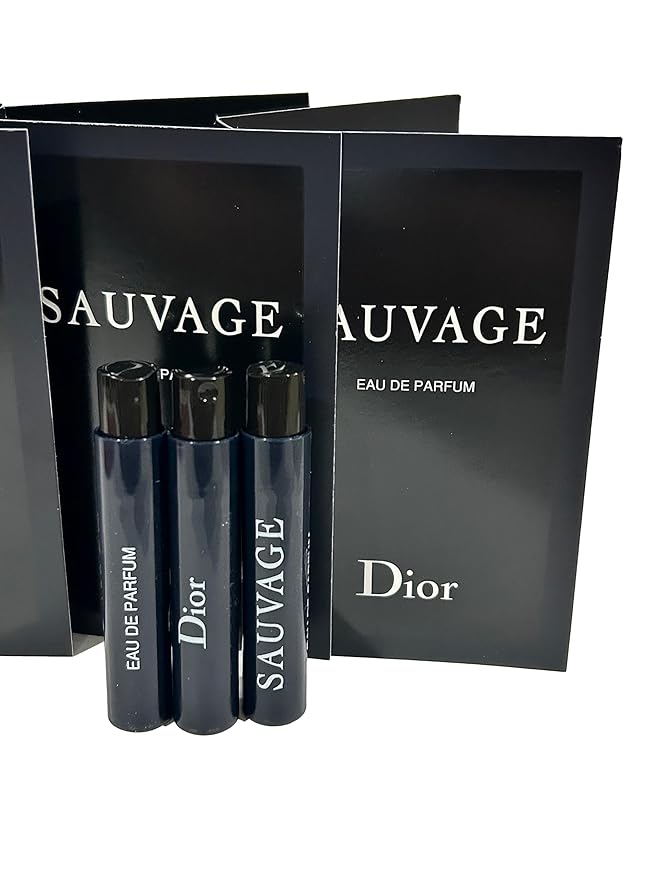 Dior Christian SAUVAGE MEN Sample Perfume EDP Vial 1 ml /0.03 oz - 3 PCS - Set of 3