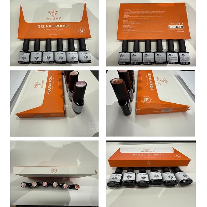 modelones Neon Gel Nail Polish Set -6 Colors Spring Summer Hot Pink Blue Purple Green Yellow Gel Polish Set Soak Off Nail Kit Manicure DIY Nail Art Salon Home Gift