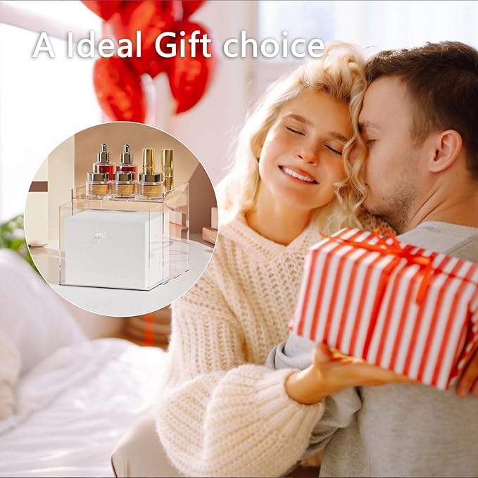 Disposable Face Towels Holder for Clean Skin Club，Acrylic Face Towels Container Drawer, Custom Made Holder for Home and Makeup Organization (Towels Not Included)