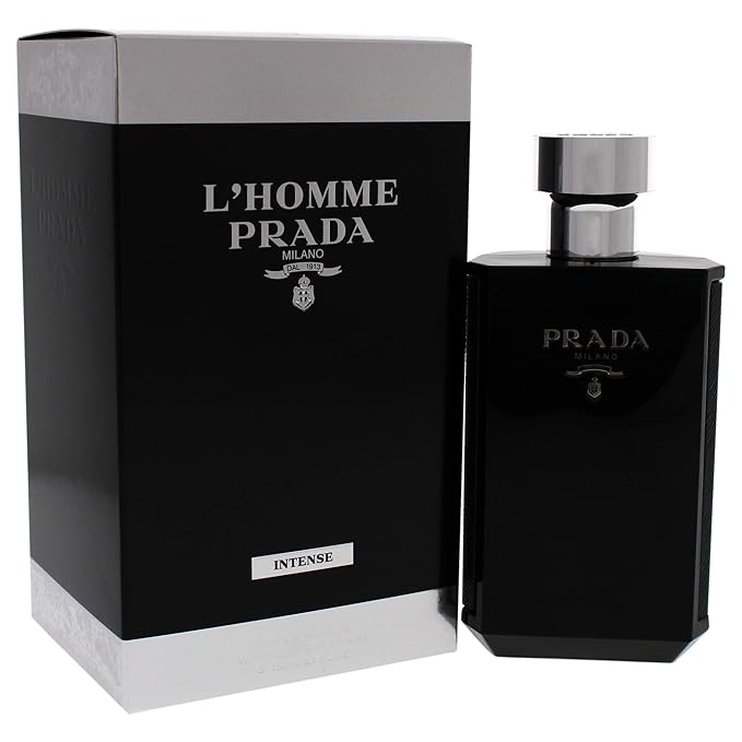 Prada L'homme Intense Eau de Parfum Spray for Men, 5 Ounce