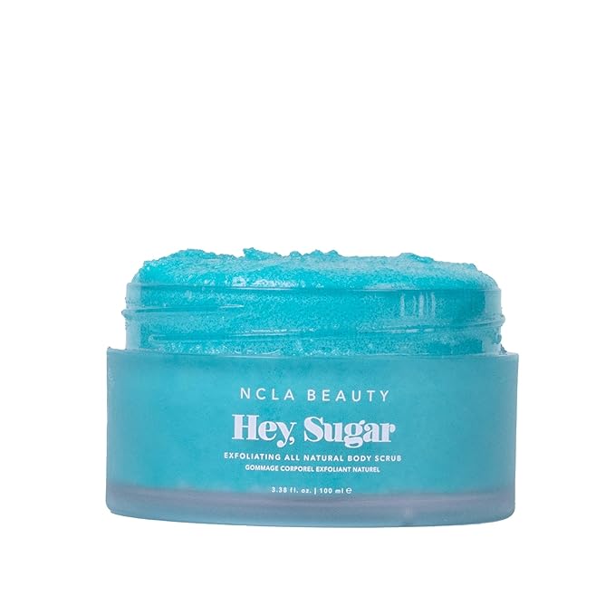 NCLA - Hey, Sugar Body Scrub | Smooth, Exfoliate, Hydrate Skin | Shea, Mango + Cocoa Butters | Vegan, Cruelty-Free, Clean Skincare (Amalfi Coast; 100g | 3.38 oz)