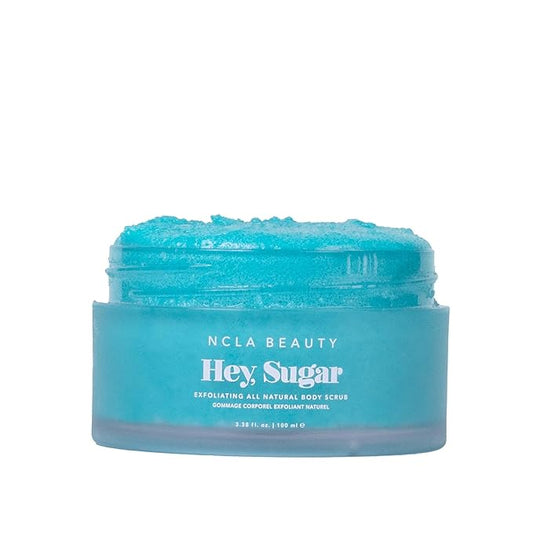 NCLA - Hey, Sugar Body Scrub | Smooth, Exfoliate, Hydrate Skin | Shea, Mango + Cocoa Butters | Vegan, Cruelty-Free, Clean Skincare (Amalfi Coast; 100g | 3.38 oz)