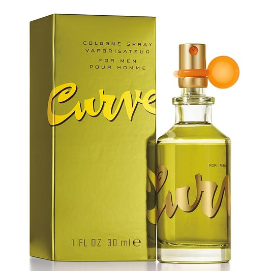 Curve for Men Cologne Spray, Spicy Woody Magnetic Scent for Day or Night, 1 Fl Oz