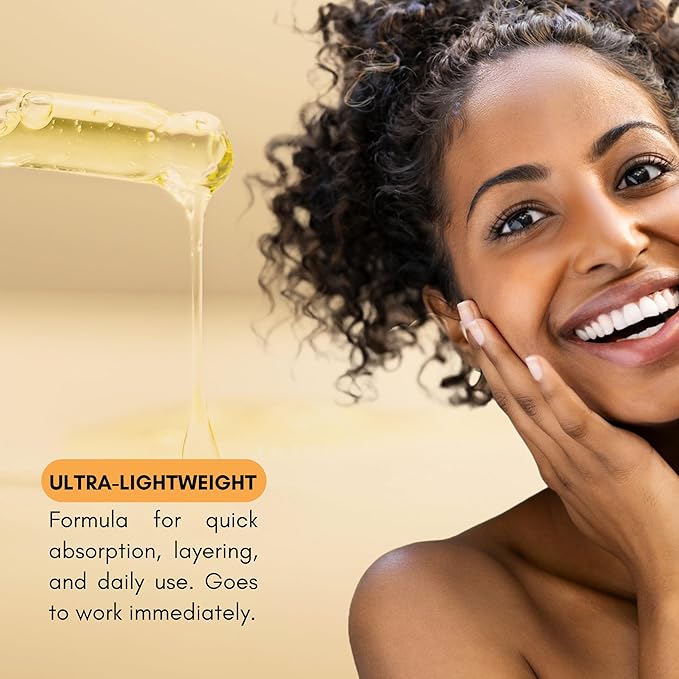 Glow Renewal 20% Vitamin C Serum for Face & Eye - Brightening & Anti-Aging with Hyaluronic Acid & Botanical Extracts - Evens Skin Tone, Targets Fine Lines & Dark Spots, 1 oz