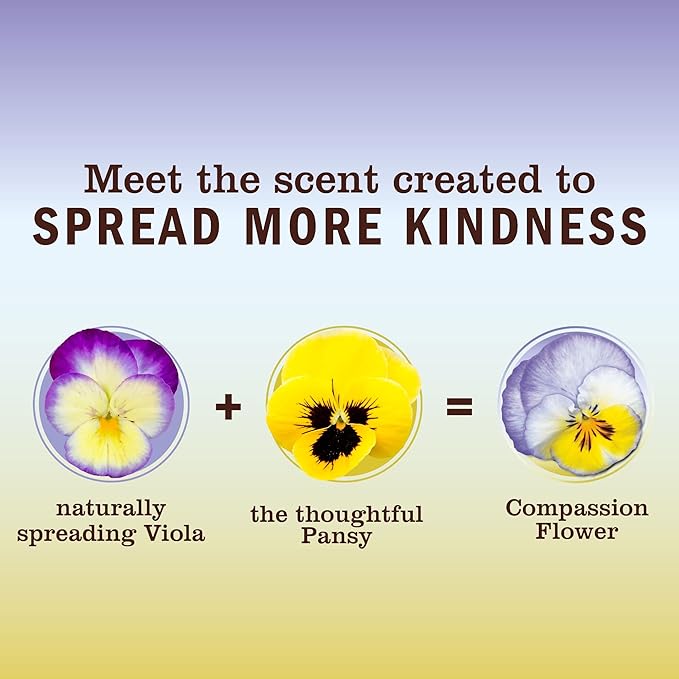 MRS. MEYER'S CLEAN DAY Hand Soap, Made with Essential Oils, Biodegradable Formula, Compassion Flower, 12.5 fl. oz - Pack Of 3