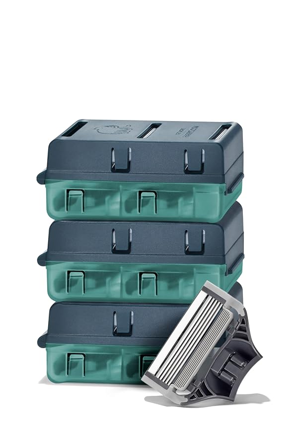 Harry's Razor Blades for Men - 6 Count - Premium Razor Blade Refill Cartridges + 2 oz Foaming Shave Gel Bundle